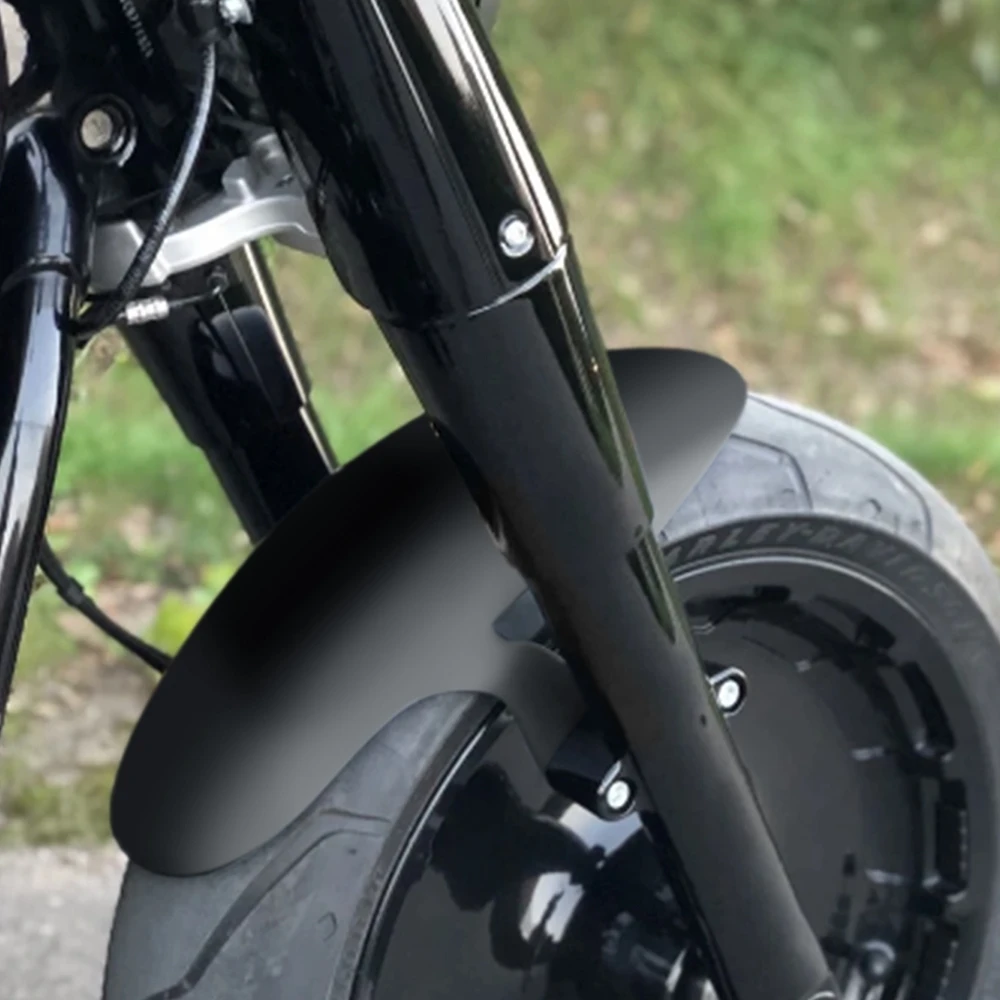 Motorcycle Iron Front Fender Mudguard Cover Gloss Black For Harley Softail M8 Fatboy FLFBS FLFB 2018-23 For 160 R18 Front Wheel