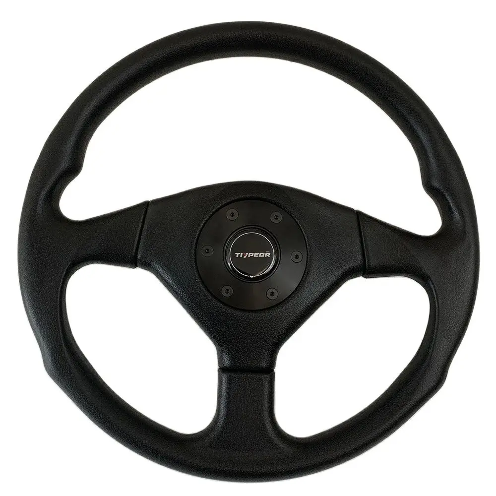 Tiypeor Universal 14 inch 350mm Black PU Car Modification Car Steering Wheel South Korea golf cart steering wheel