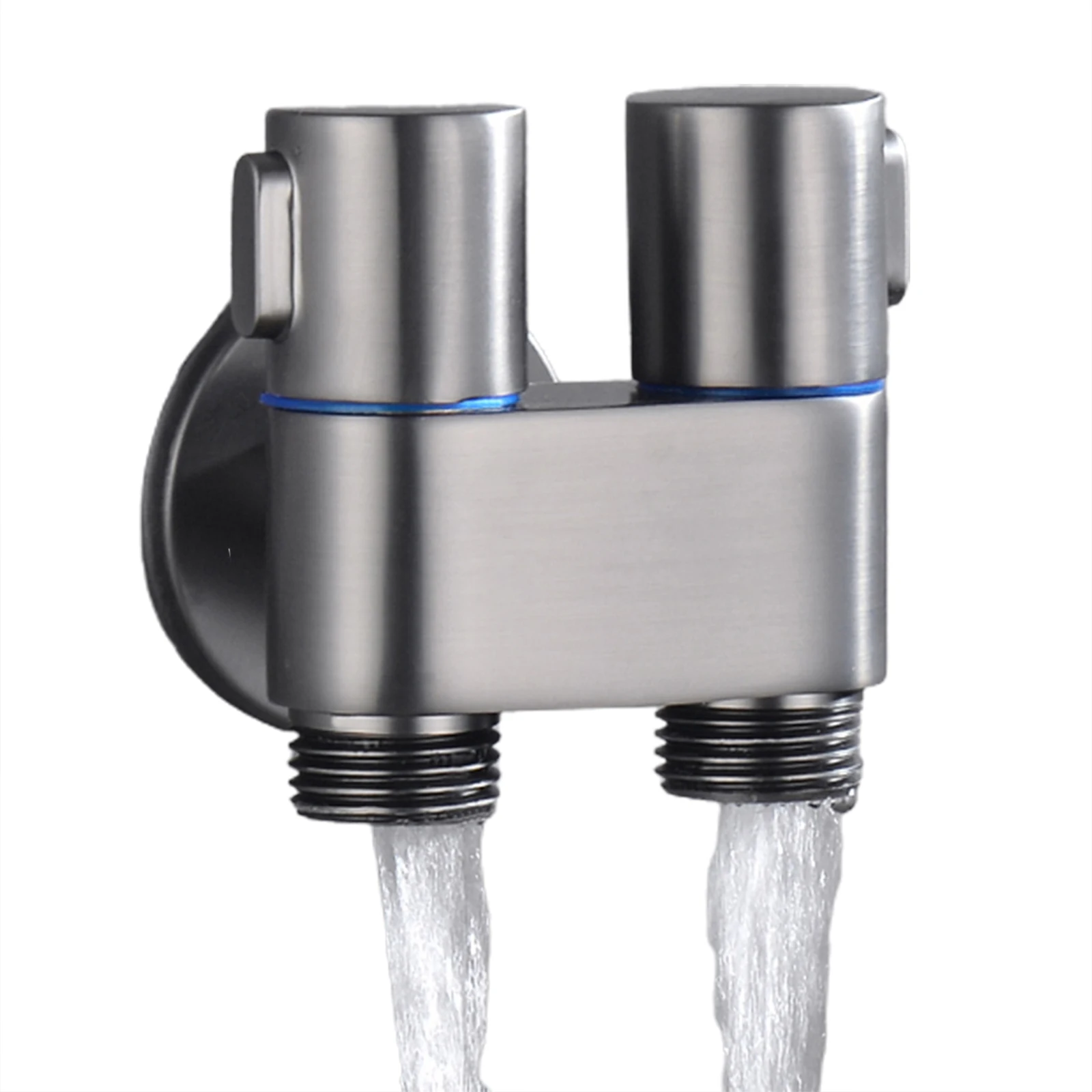 Toilet Valve Angle Valve for Double Control Metal Handle One In Two Out Three-way Filling Toilet for companion For Bathroom
