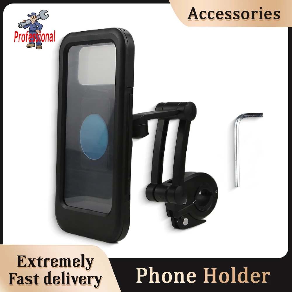 

Waterproof Motorcycle Bike Mobile Phone Holder Support Universal Bicycle 360° Swivel Adjustable GPS Motorcycle Cellphone Holder