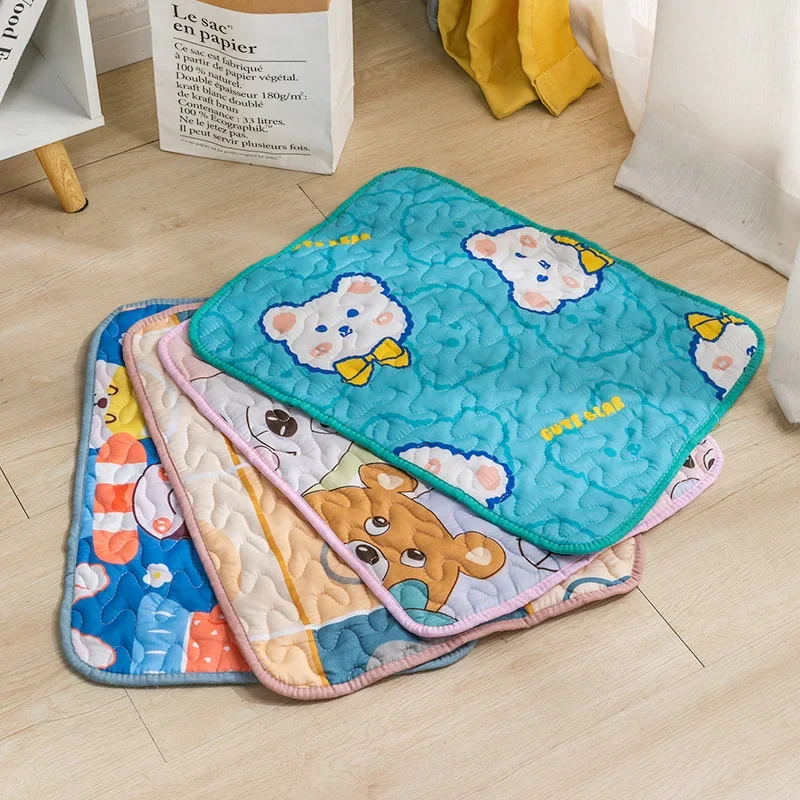 쿨매트 Washable Pet Diaper Mat Reusable Mats for Dogs Dog Bed Urine Washable Dog Training Pad Four Seasons Pet Mat Urine 강아지