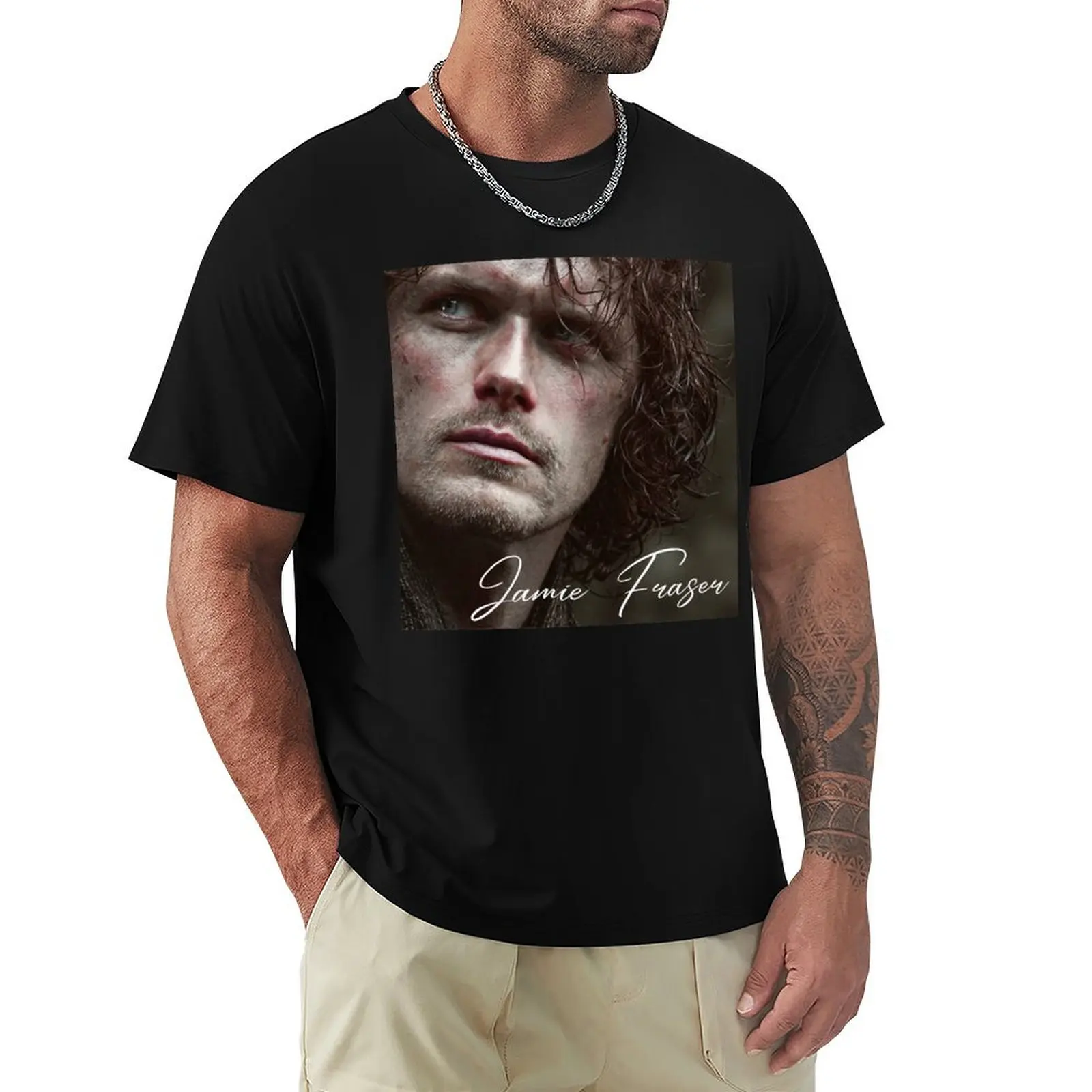 Gifts For Women Jamie Fraser Outlander Gifts For Everyone T-Shirt printed t shirts for man T-Shirt