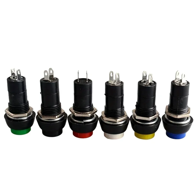 6PCS Momentary Pushbutton Switch 3A 250V AC 12mm