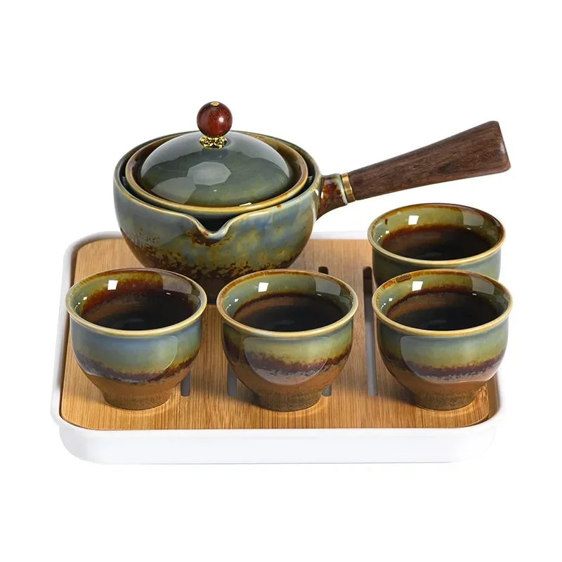 

Portable Chinese Tea Set Travel Kung Fu TeaSet High Grade Ceramic Tea Cup Teapot Outdoor Tea Service Tools Exquisite Gift