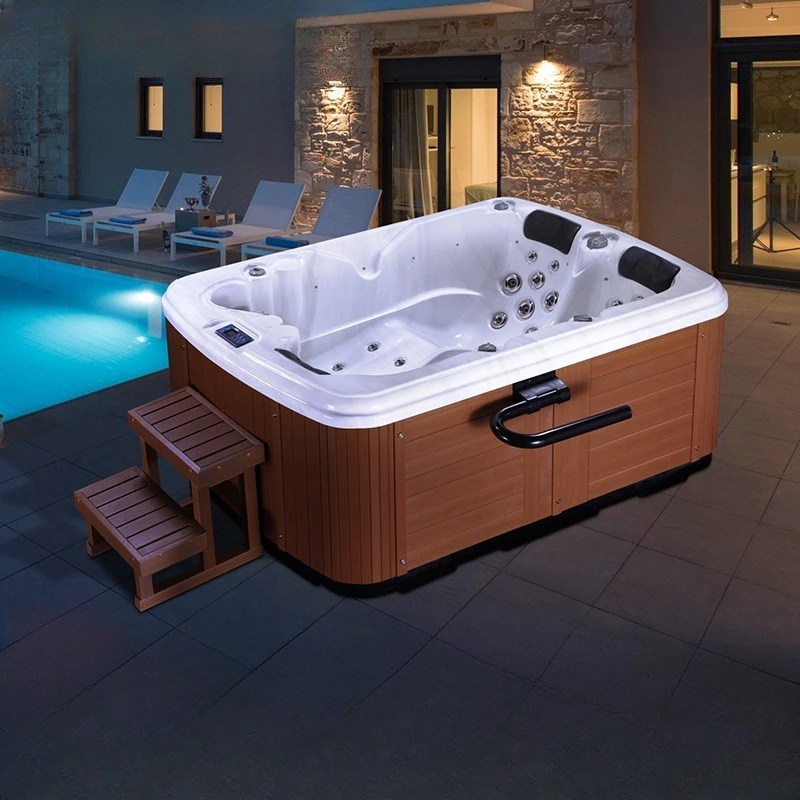 Outdoor bathtub large pool spa tank, surf massage intelligent constant temperature heating, villa hot spring pool
