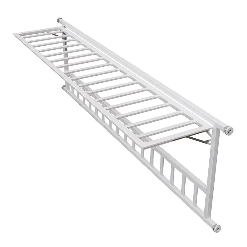 

Window guardrail, multi-functional foldable invisible anti-theft window balcony anti-falling building drying clothes drying rack