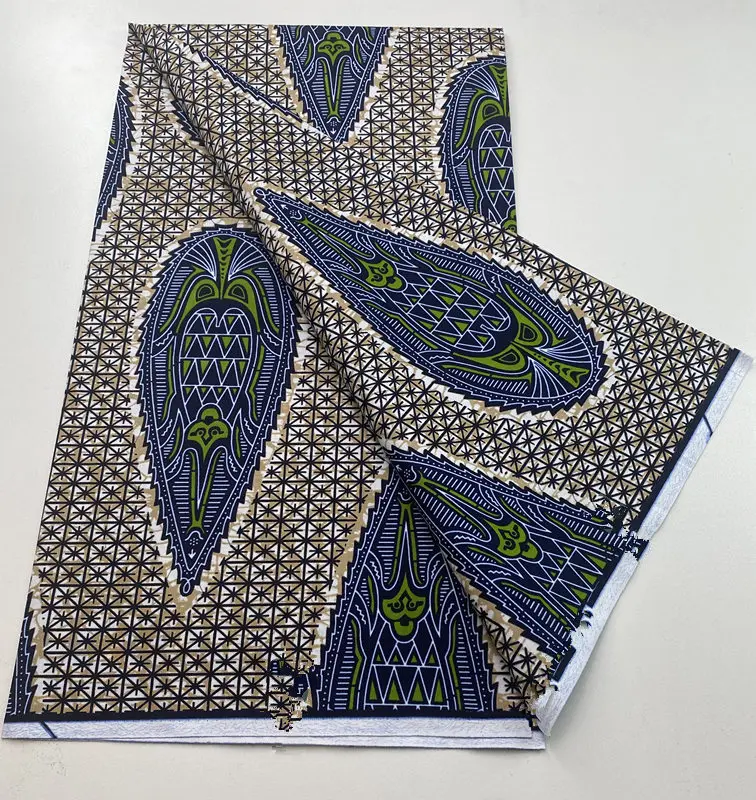 الأفريقي Tissu الأفريقي الشمع Tissus هولندا الشمع الحقيقي الأصلي مادة القطن الناعم Forsew الأفريقي أنقرة الشمع النسيج 6 ياردة #1