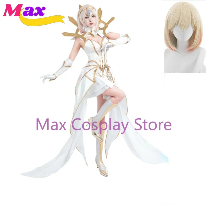 

Женский классический костюм для косплея Max Cos, белый вечерний костюм для Хэллоуина