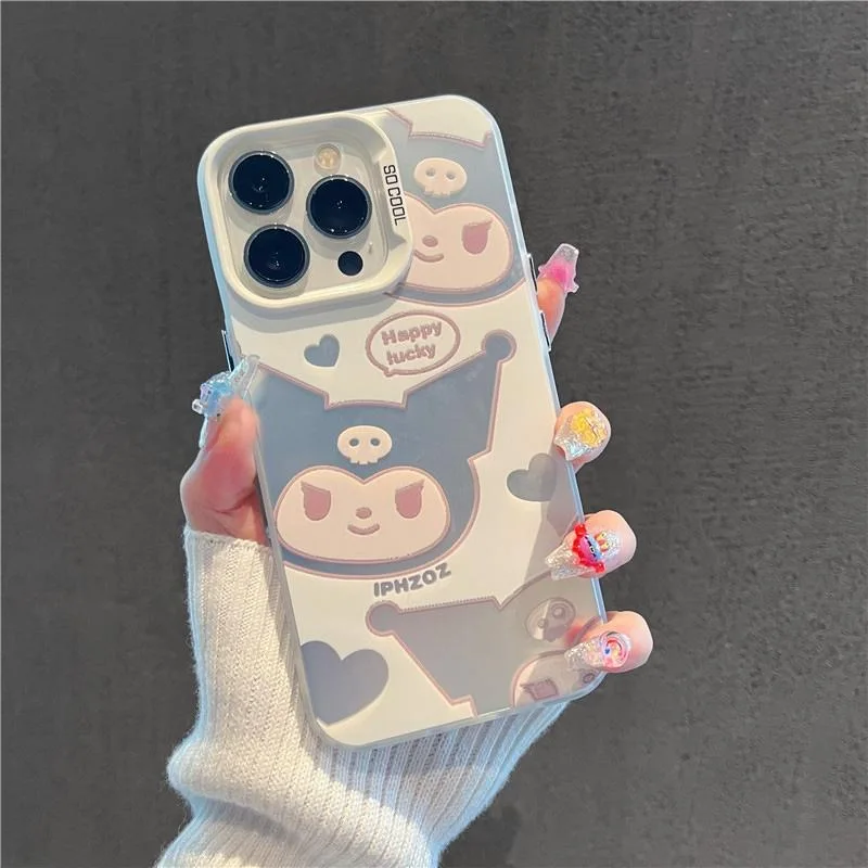 Cute Kuromi Melody Case for OPPO Realme 5 8 8i 9i 10 11 Pro C12 C15 C20 C21Y C31 C33 C35 C53 C55 5G Matte Shockproof Back Cover