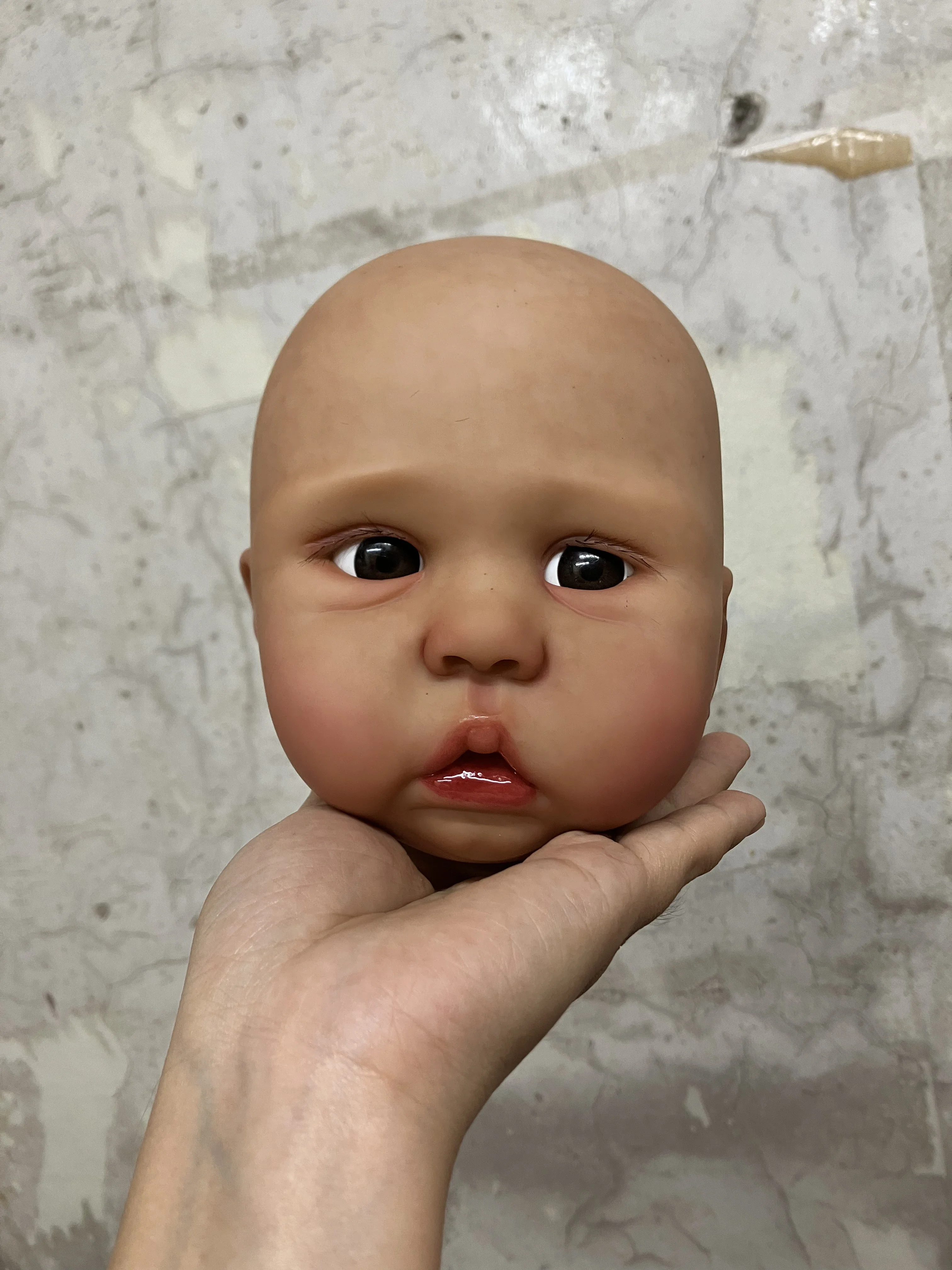 EGO Cutsomized Limited Supply 22inch Reborn Baby Amy Dark Skin Painted Kit DIY Part With Cloth Body Without Hair