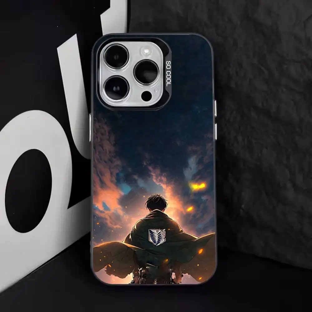 L-Levi Attack On Titan Phone Case For iPhone 17,16,15,14,13,12,11,Pro,Max,Plus,E,Air,Mini Black Tpu Cover