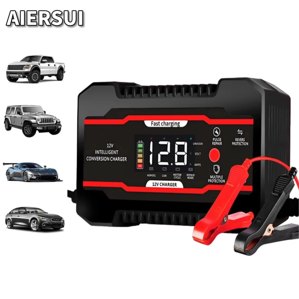 

12V / 24V Car Truck Intelligent Conversion Battery Charger Fast Charging Multi-Function Smart and More Convenient Simple Control