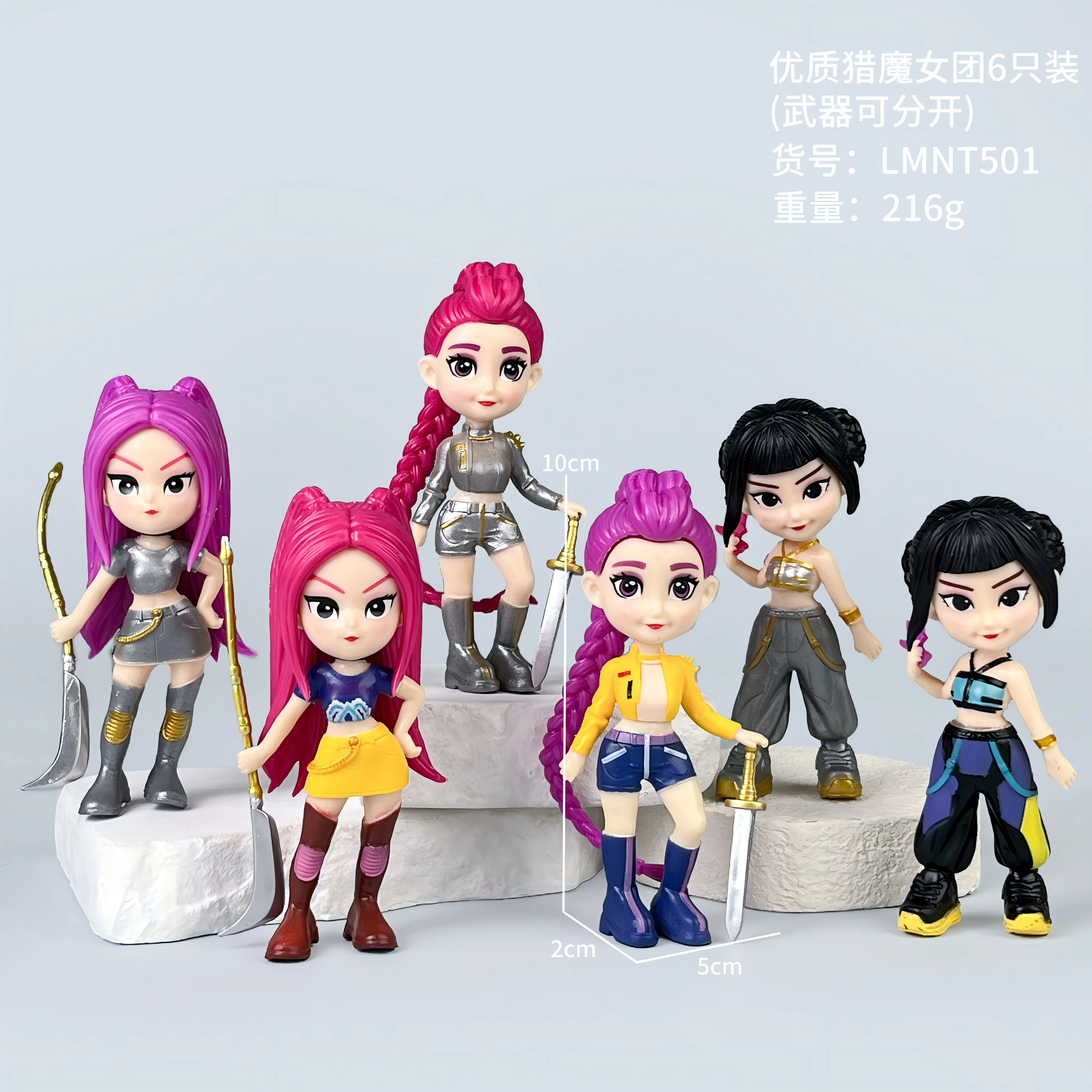 Gorące Anime KPop Demon Slayer Lalka Winylowa Zabawka Rumi Mira Zoi Postać Winylowa Maska Blind Box Ozdoba Zabawka Prezent Świąteczny 2026