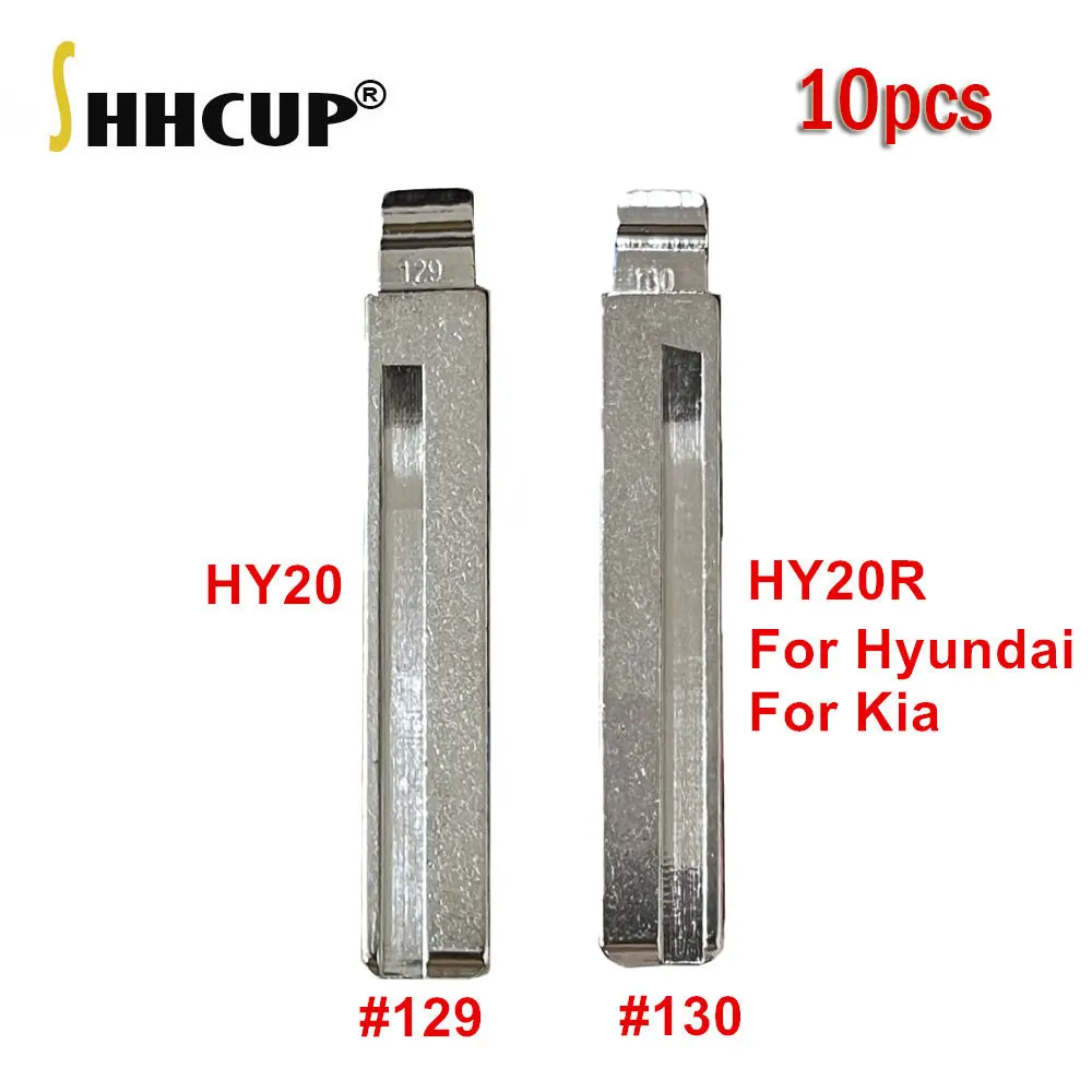 

LISHI 10pcs #129 #130 Metal Blank HY20 Flip KD Key Blade For Hyundai For Kia Car Remote Key Embryo Uncut Right Left Blade