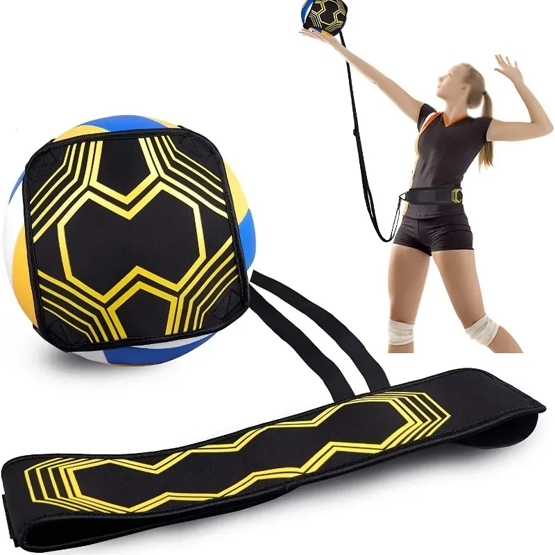Soccer Trainer, Soccer/Volleyball/Rugby Training Equipment Aid, Football Kick Throw Solo Practice Training Aid Control Skills