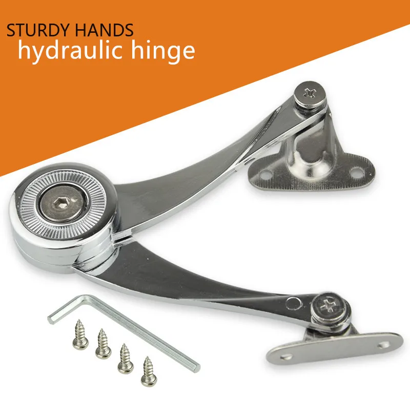 Zinc Alloy Hydraul Hinge Cabinet Door Lift Support Randomly Stop Hinges Adjustable Hinge Furniture Lift Up Flap Stay Hardware