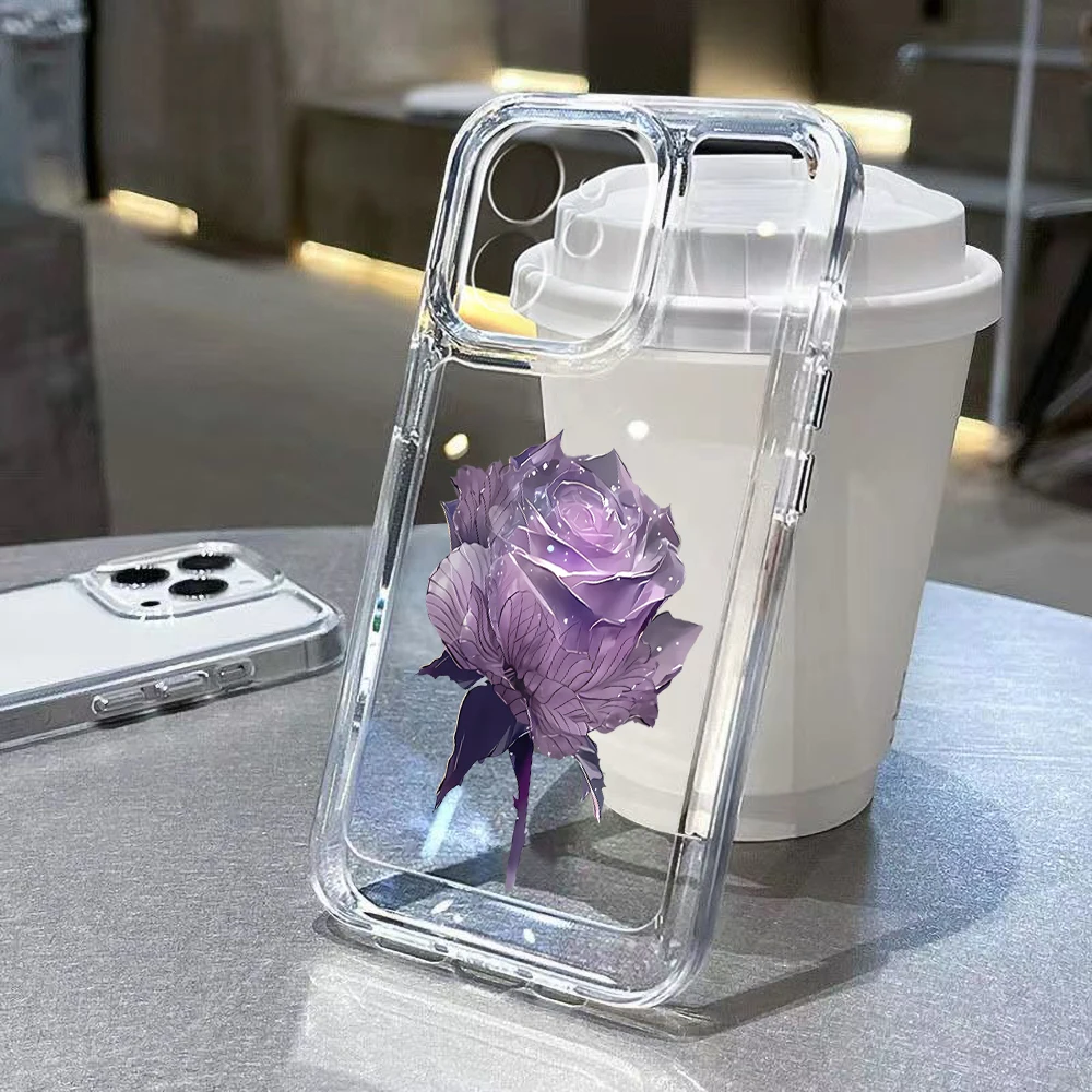 Grace Rose Fall für iPhone 14 Pro 14 Po Max Fälle klare Silikon hülle iPhone 11 12 13 Pro Max x XR