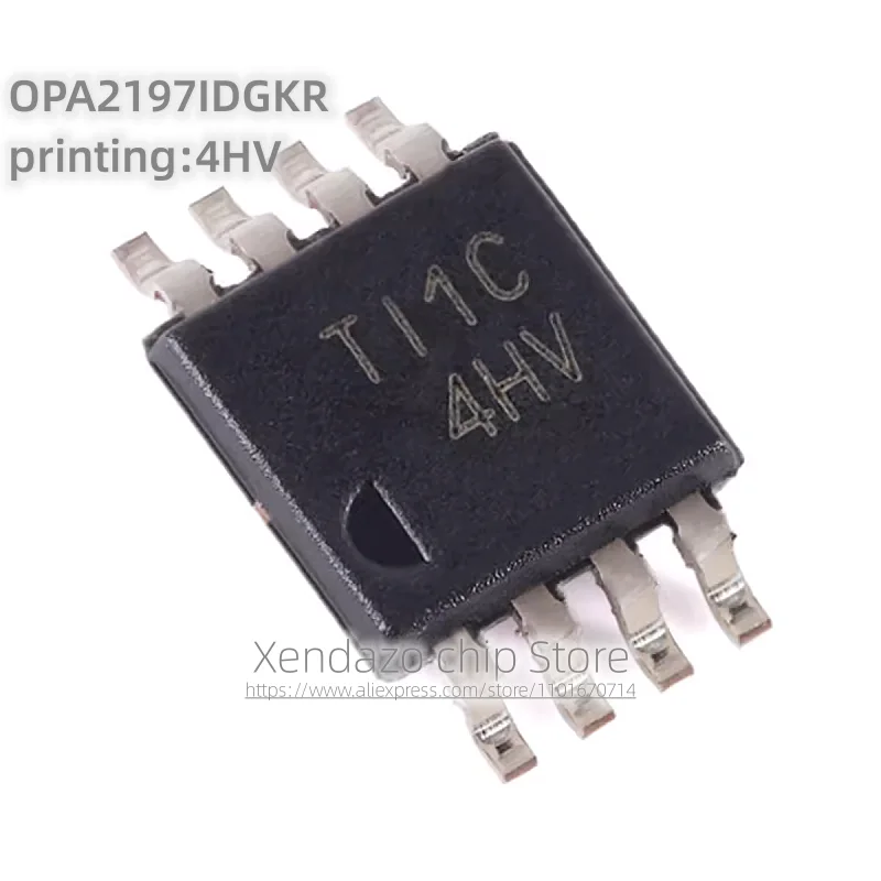 5pcs/lot OPA2197IDGKR printing 4HV VSSOP-8 package Original genuine Operational amplifier chip