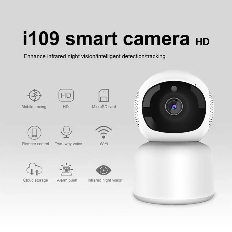 

I109 2.4G Single Frequency 360° Rotating Wireless WiFi Network Surveillance Camera Smart Home Baby Monitor 720P IP Camera