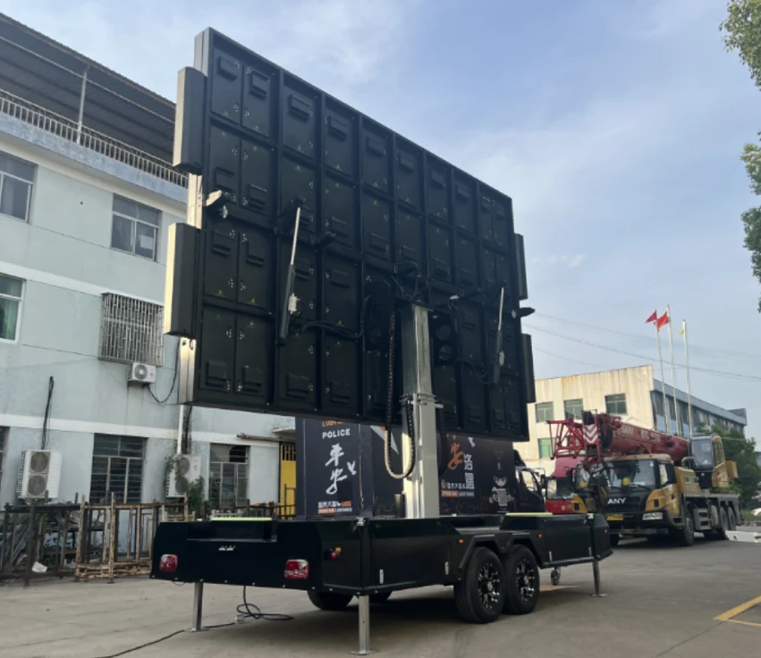 Outdoor Mobile Advertising LED Screen Trailer Vehicle Van Mounted P6 P8 P10 LED Display Trailer