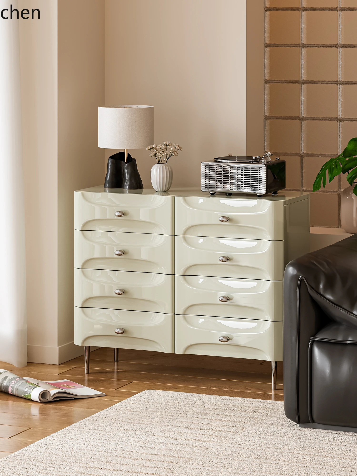 

HXL bucket cabinet simple light luxury bedroom storage living room entrance storage bucket cabinet