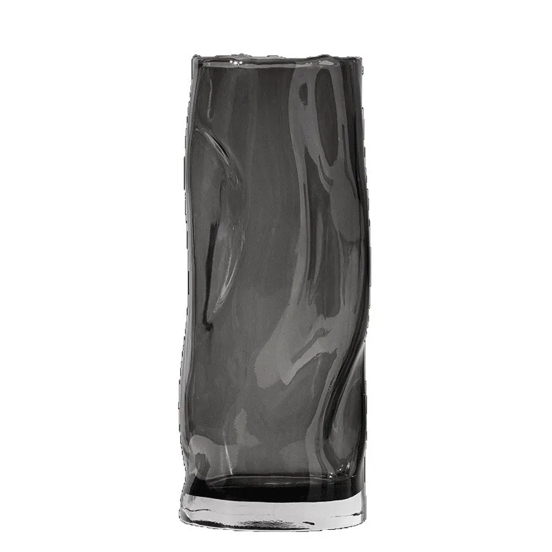 

DSA creative extra large glass vase simple water nourishment rich bamboo rose lily home living room flower arrangement