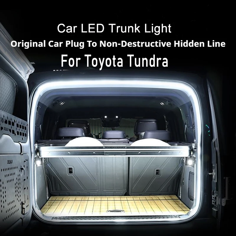 

Car Trunk Lighting For Toyota Tundra Trunk Atmosphere Light Modified Light Bar Strip Decorative Lamp Car Interior Accessories