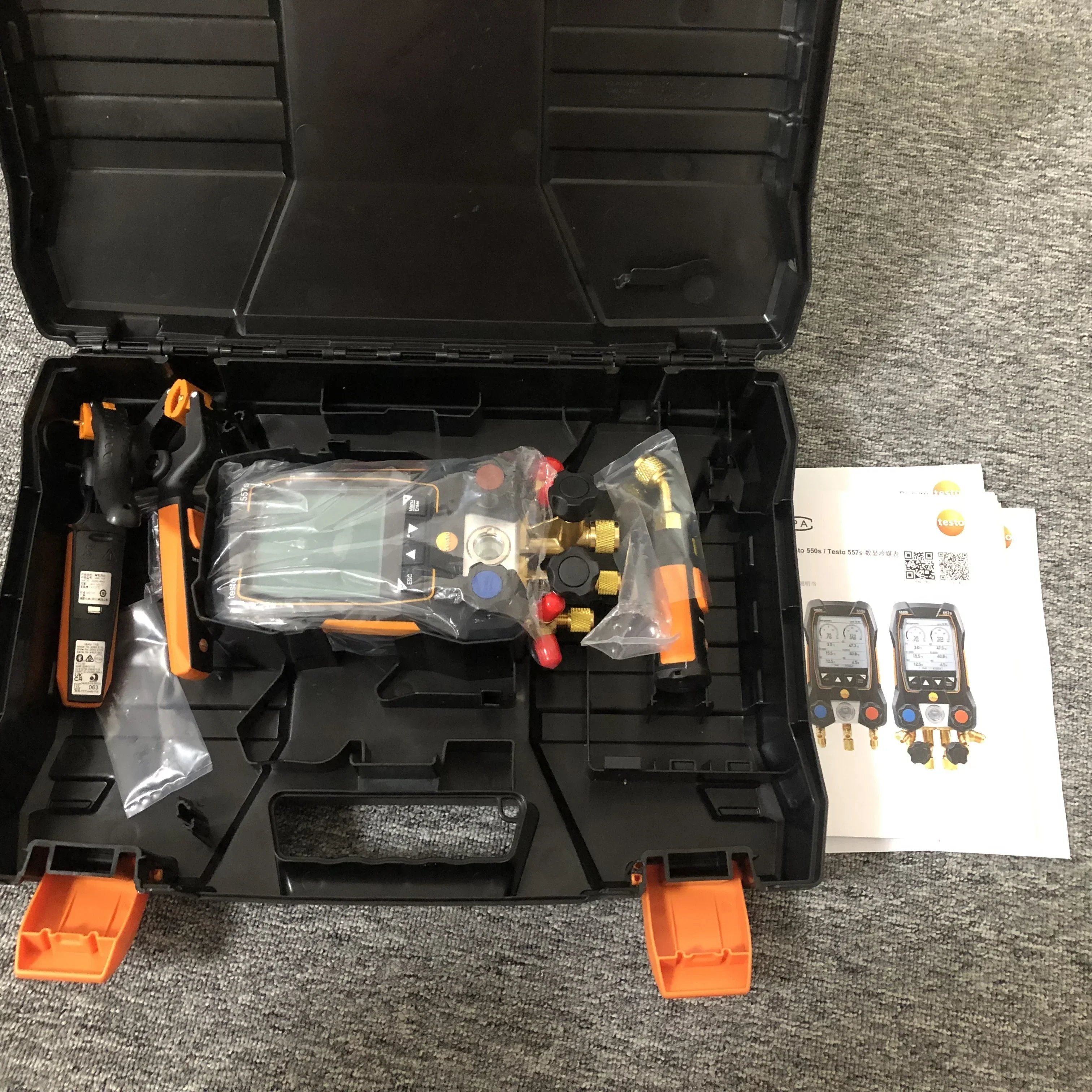 Testo 550s Smart Kit Testo 557s Smart 2 Valves Digital Manifold Gauge