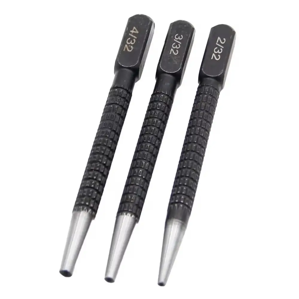 1/3Pcs Universal Center Punch 1.5/2/3mm Alloy Steel Metal Drill Metal Wood Marking Drilling Carving Scribing Locator