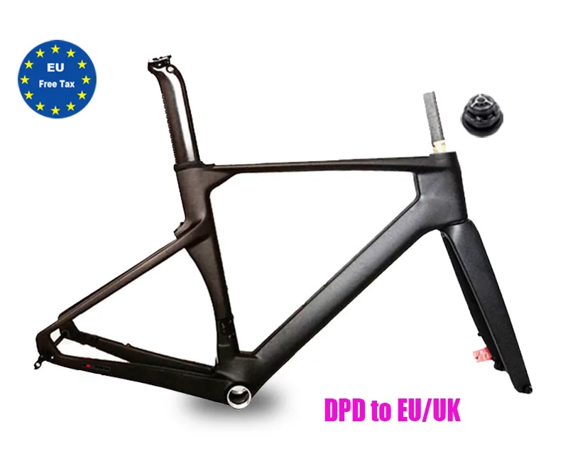 Carbon Racing Bike Frameset, Road Bicycle, Thru Axle, Disc Brake, 12x100mm Inner Cable , Twitter R10, 700CX28C,DPD EU Stock