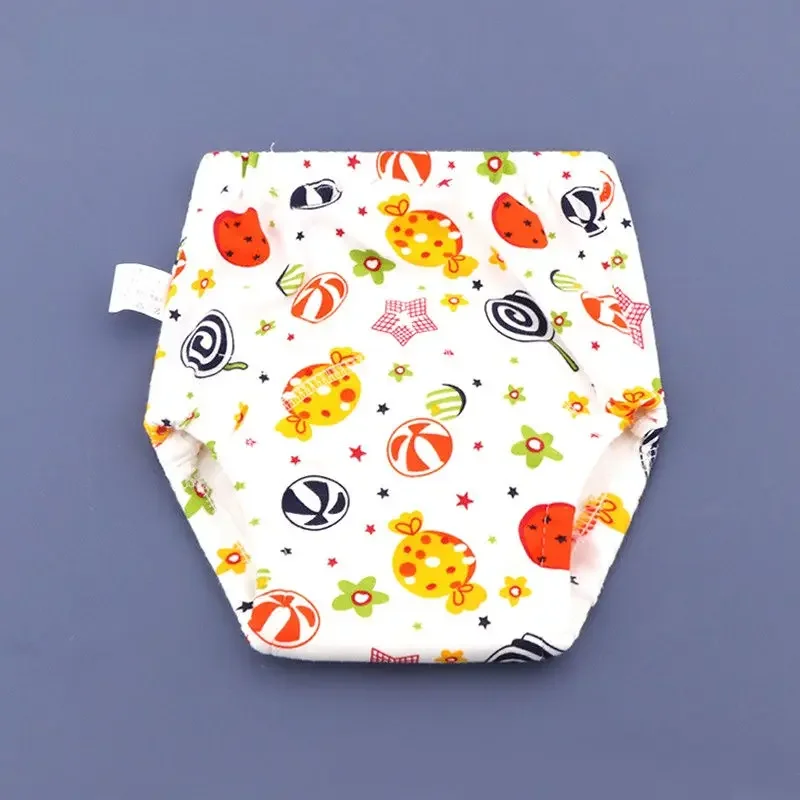 Baby Reusable Diapers 6 Layer Waterproof Reusable Cotton Diapers Breathable Training Shorts Underwear Cloth Pants Nappy