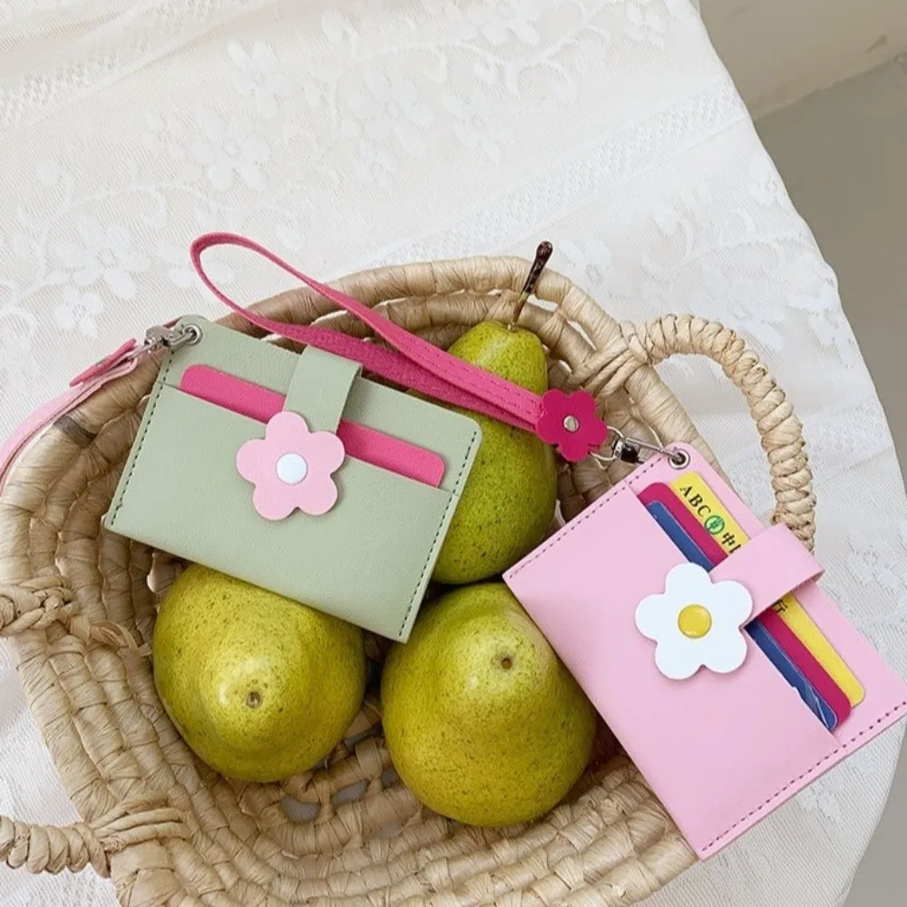 Fashion Color Blocking Short Wallet Mini Y2K Women Card Holder Multifunctional PU Leather Handheld Coin Purse Women