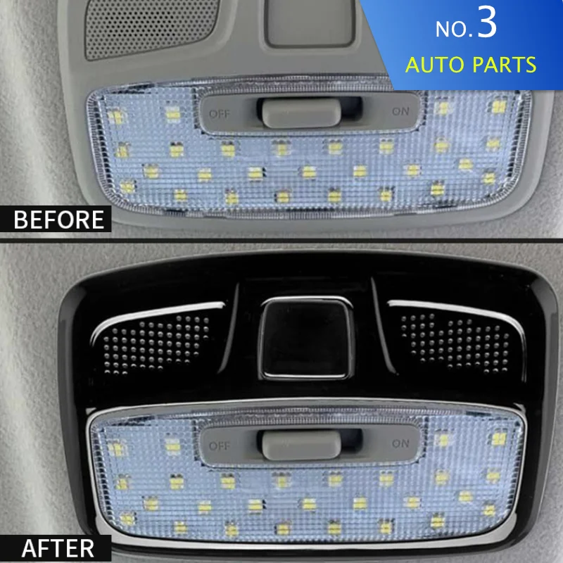 For Suzuki Jimny JB64 Sierra JB74 2019 2023 Car Reading Light Decoration Cover Roof Lamp Trim Frames Interior Accessories ABS
