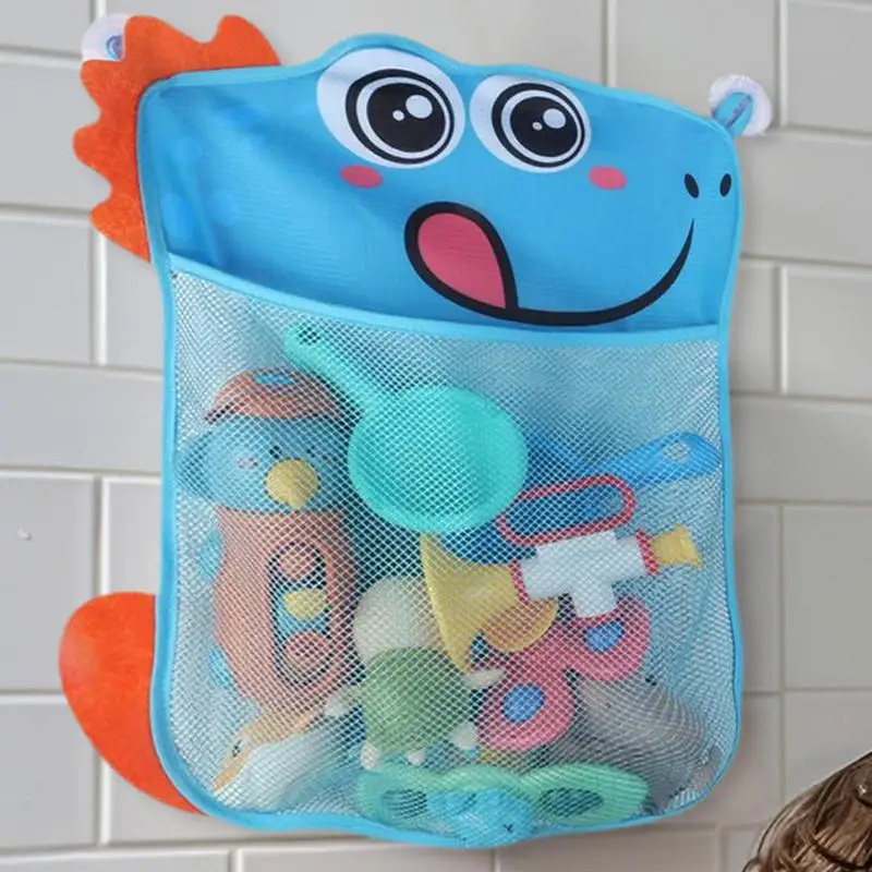 Suporte de brinquedo para banheira, malha de grande capacidade, armazenamento de brinquedos, multi cesta de banho, chuveiro, secagem rápida, acessórios, bolsa suspensa