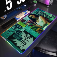 Singer O-Olivia Rodrigo Mouse Pad RGB LED Light Non-Slip Rubber Base Waterproof Office PC Home Best Price Desk-Mat USB Large Gam