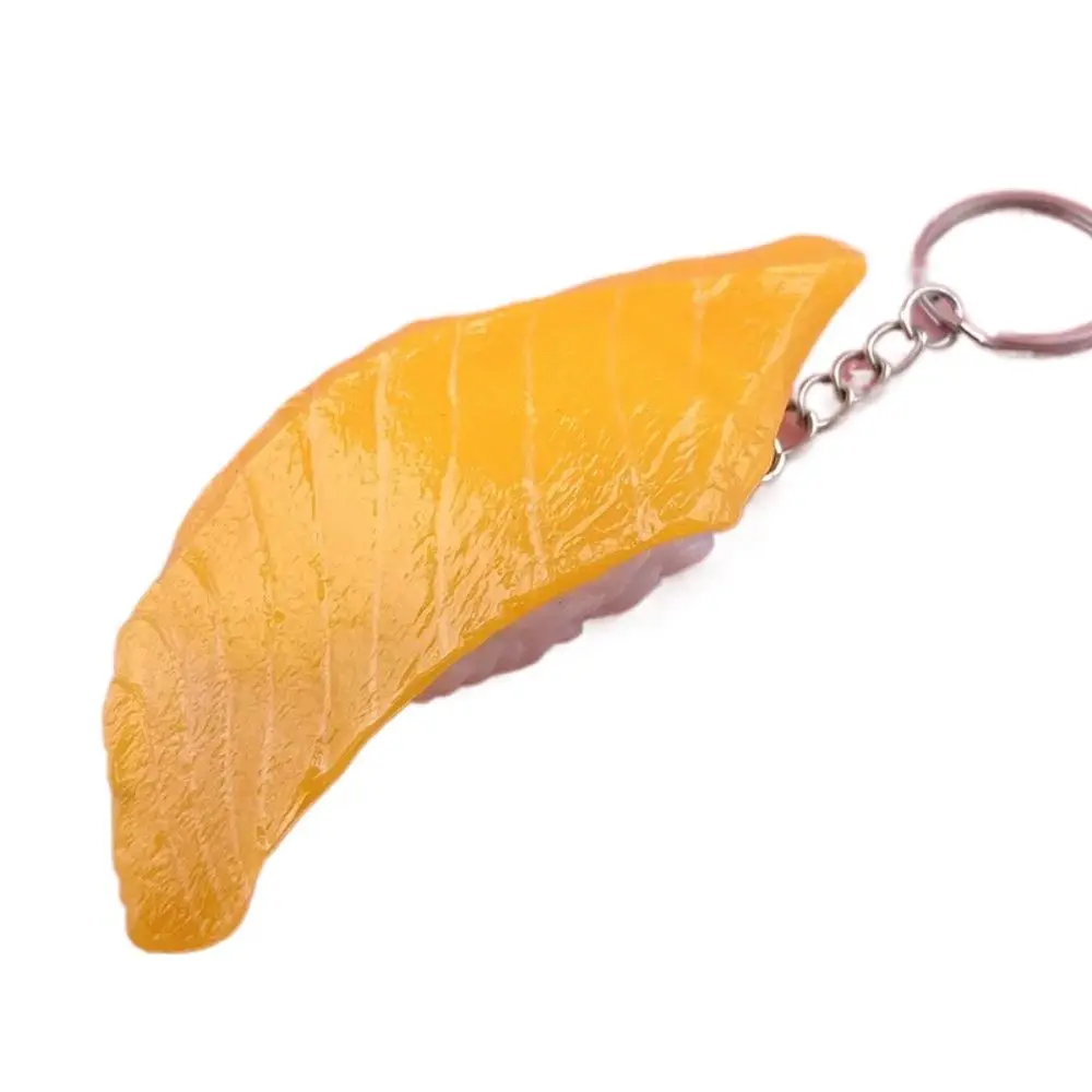

Japanese Style Simulation Food Key Chain Grilled Eel Salmon Fake Sushi Model Keychain Tamagoyaki Bag Pendant
