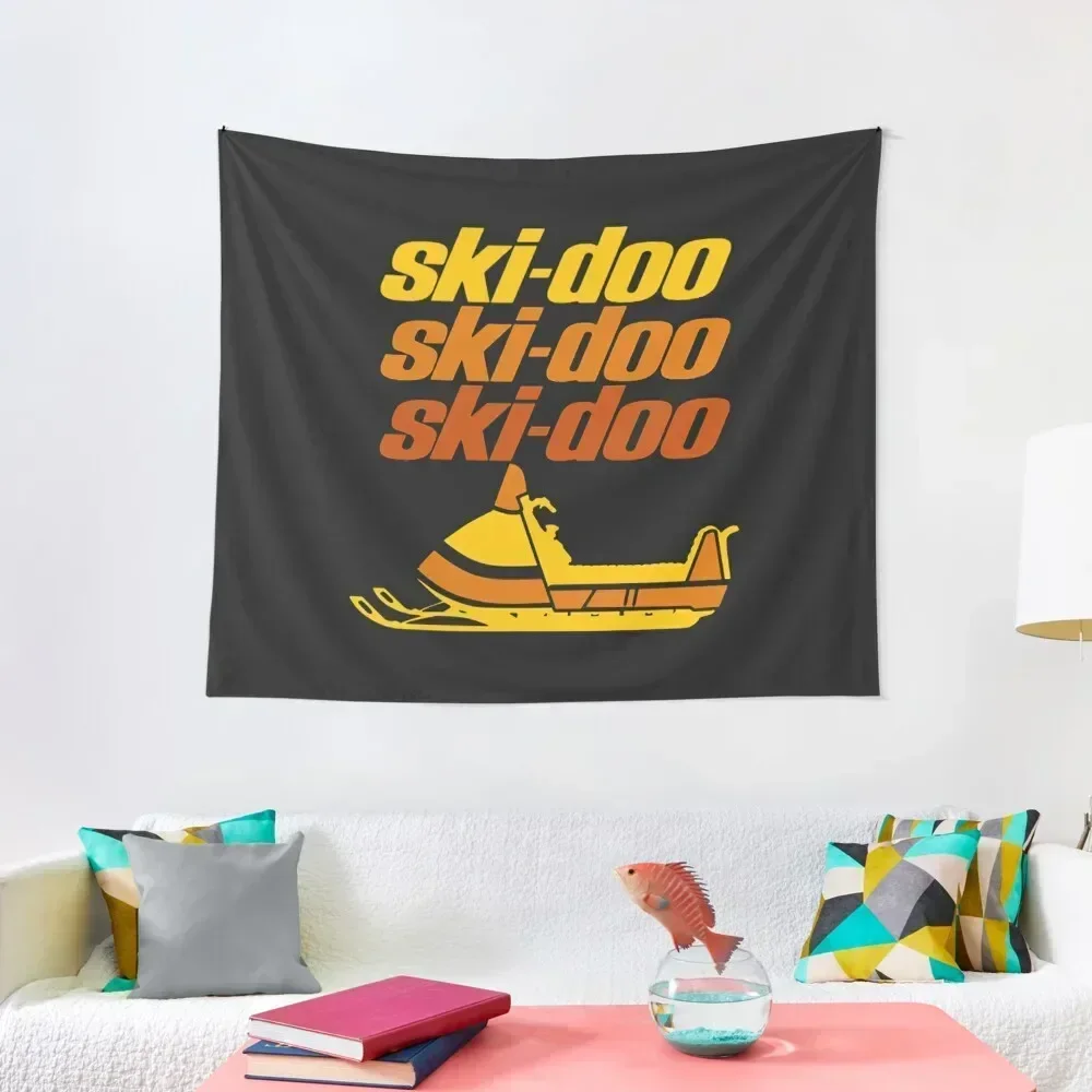 

Ski Doo T-ShirtSki Doo vintage Snowmobiles Tapestry Outdoor Decoration Living Room Decoration Wall Hangings Decoration Tapestry