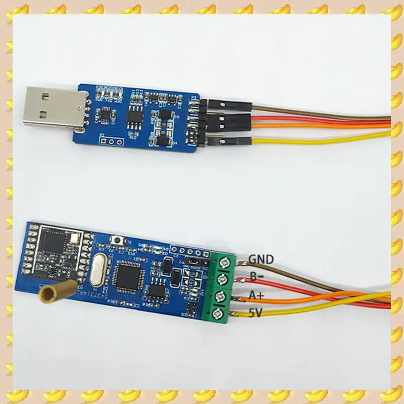 

A45U 2X RS485 To Lora Модуль беспроводной последовательной связи RS485 Lora Беспроводной трансивер 433M Модуль приемника передатчика