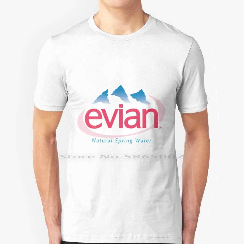 Evian Logo T Shirt 100% Cotton Y2k Vintage Aesthetic Graphics Graphic Design Yung Lean Sadboys Alternative Lil Peep Goth Boy