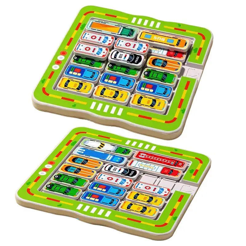 Car Parking Board Game Magnetic Educational Sensory Toys For Kid Fine Motor Skills Sensory Toys Moving Out Of The Garage