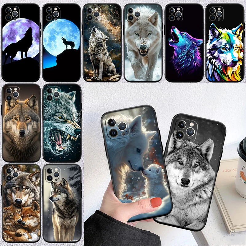 Animal Wolf Phone Case for Motorola Moto Edge 60 60s 70 G86 G56 G54 E14 G04S G45 G54 G64 S30 S50 X30 X40 X50 Ultra Pro Power