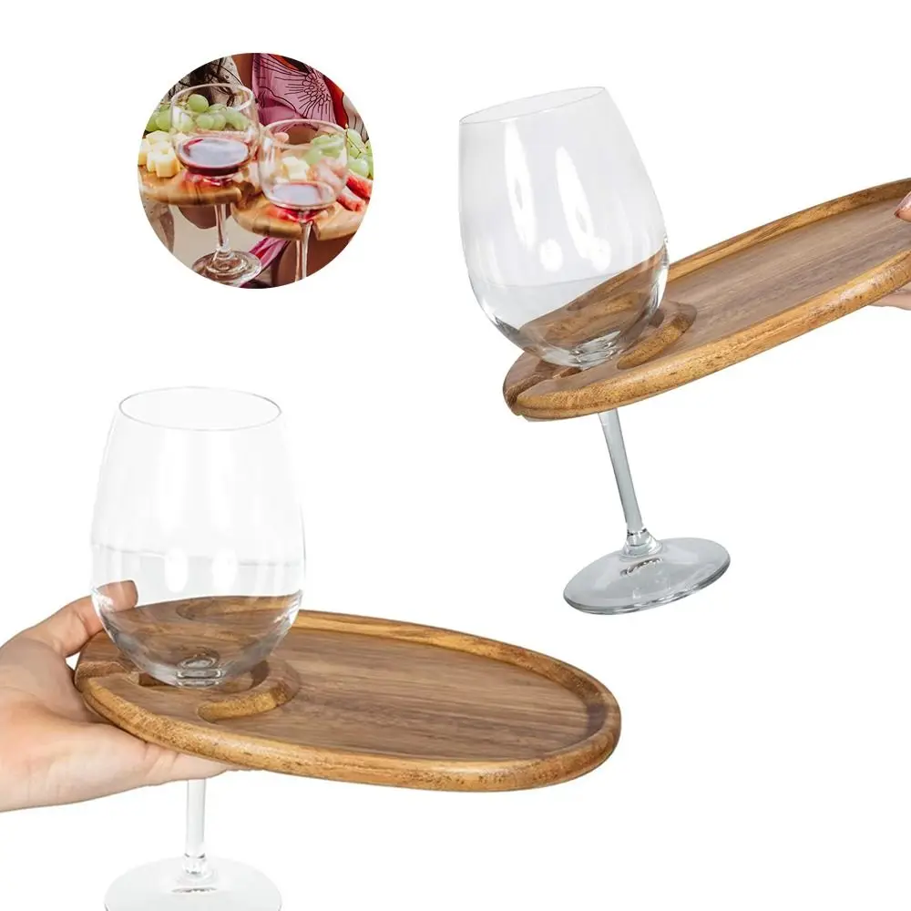 New Wooden Appetizer Plates Elegant Easy To Clean Charcuterie Accessories Durable Cocktail Plate Party