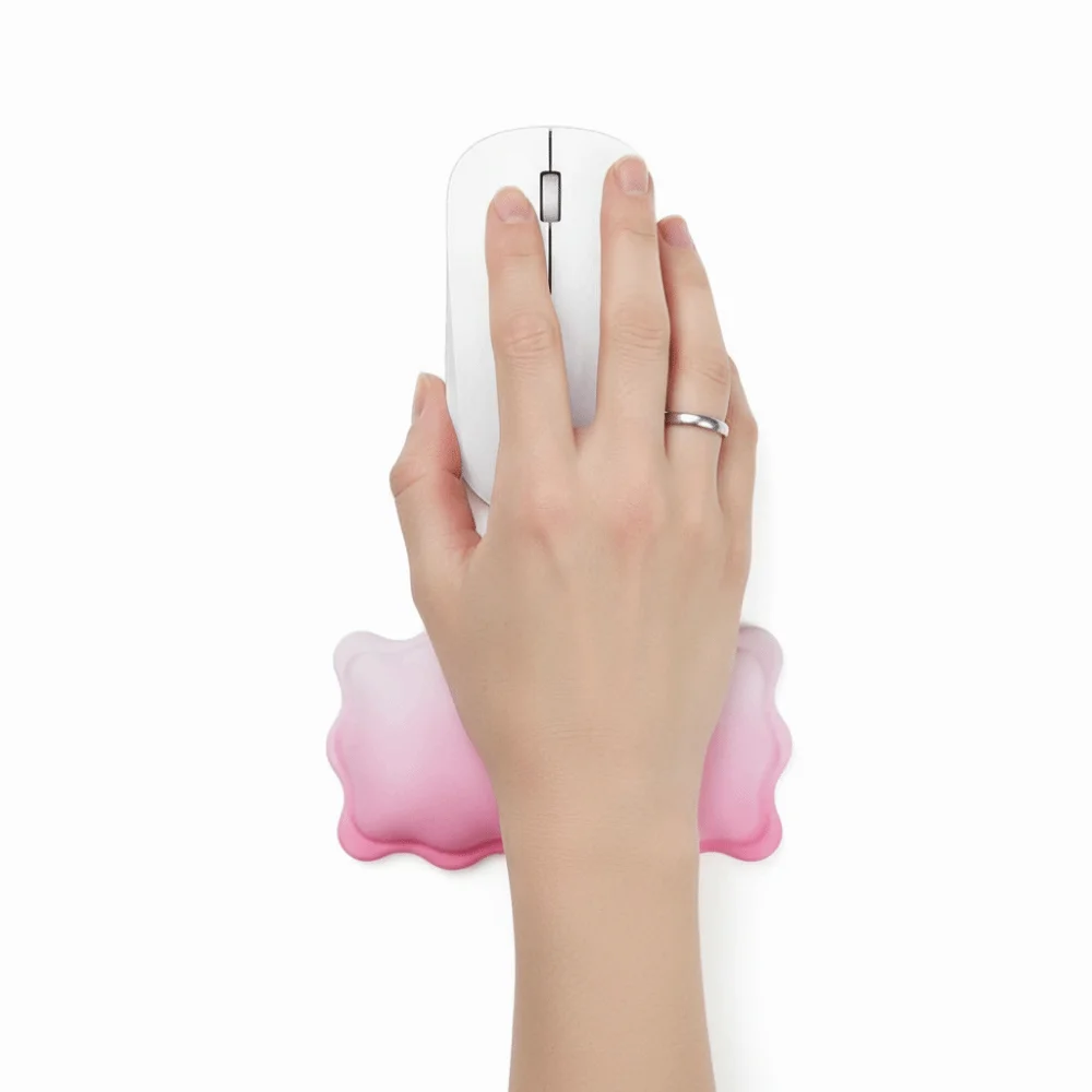 Ergonomic Keyboard Wrist Rest Hand Rest Comfortable Mouse Wrist Support Pad Non-Slip Base with Wrist Rest Wristband Mouse Mat