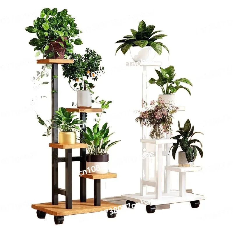 

Передвижная полка для цветов на балконе Гостиная от пола до потолка Полка из кованого железа Полка для суккулентов