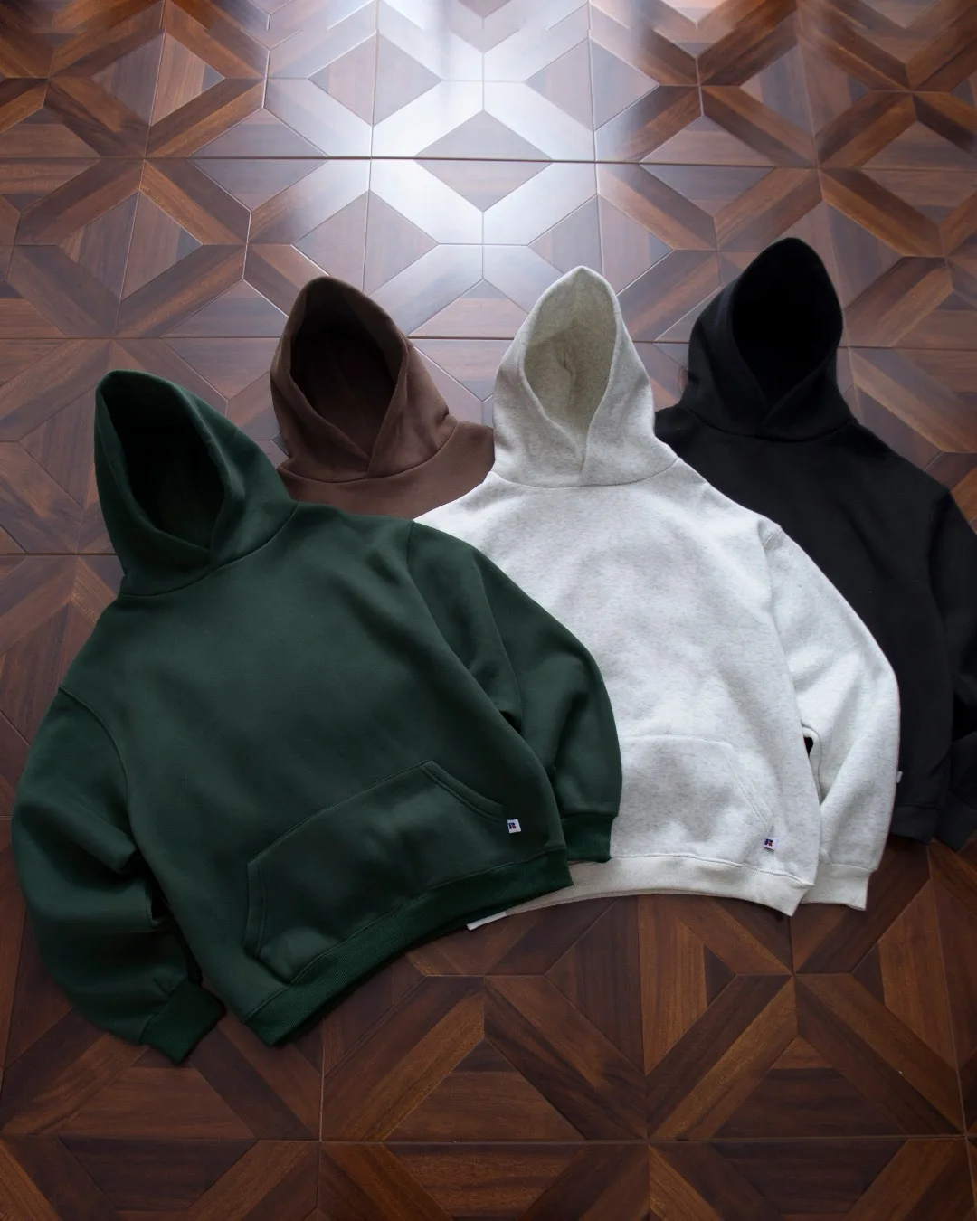 

Худи Russell Retro Fce свободного кроя, цветной свитшот Cleanfit, повседневный, для поездок на работу, из хлопка и полиэстера, с длинными рукавами, на молнии