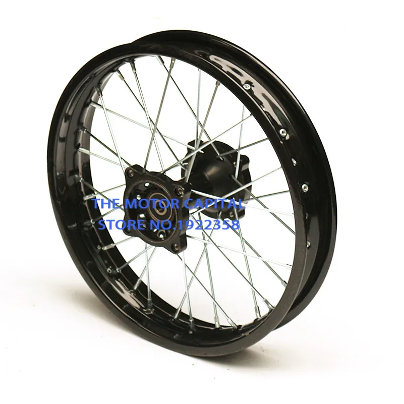 black Rear Wheel Rim 12mm Rims 1.85x14 for CRF50 CRF70 KLX110 TTR110 125 140 160cc Dirt Pit Bike