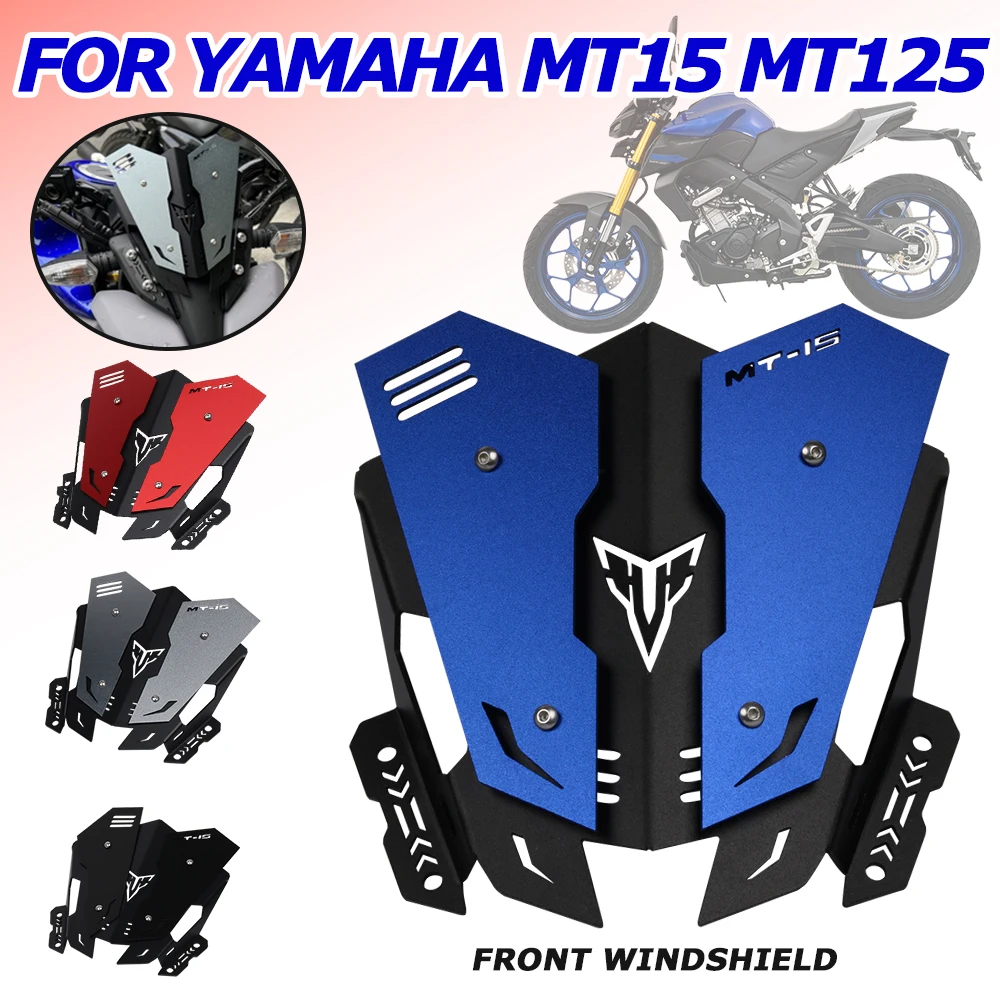 

For YAMAHA MT15 MT-15 MT125 MT-125 2020 2021 Motorcycle Accessories Windshield Windscreen Wind Deflector Protector Guard Cover