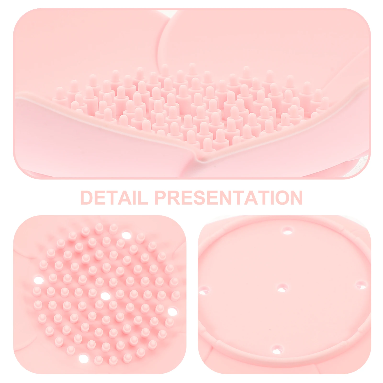 

2 Pcs Tray Silicone Soap Dish Child Case Shape Silica Gel Draining Flower Holder