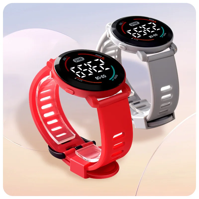 Kids Watch Luminous Waterproof Sport Children Watch Silicone Strap LED Digital Electronic Wrist Watch for Boys שעון לילדים