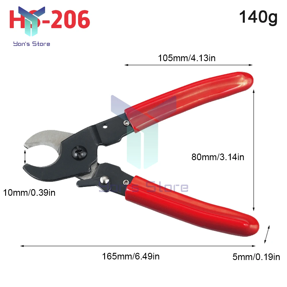 Insulated Cable Cutter Wire Stripper Electrician Shears Pliers Scissors Cutting Tools Manual Stranding Pliers Hand Cutting Tools